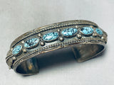 Gary Nez Superb Spiderweb Turquoise!! Vintage Native American Navajo Sterling Silver Bracelet-Nativo Arts