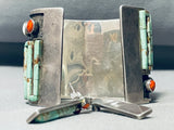 One Of The Best Ever Vintage Native American Navajo Turquoise Sterling Silver Bracelet Necklace-Nativo Arts