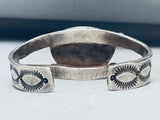 Thick Vintage Navajo Royston Turquoise Sterling Silver Bracelet-Nativo Arts