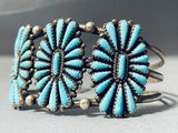 Authentic Vintage Native American Navajo Tears Of Joy Turquoise Sterling Silver Bracelet-Nativo Arts