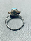 Expressive Vintage Native American Navajo Turquoise Sterling Silver Ring-Nativo Arts