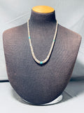 Native American Traditional Vintage Santo Domingo Royston Turquoise Sterling Silver Necklace-Nativo Arts