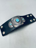 Rare Vintage Native American Navajo Thomas Singer Turquoise Sterling Silver Ketoh Bracelet-Nativo Arts