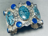 Important Tony Aguilar Sr Vintage Santomdoomingo Sterling Silver Bracelet-Nativo Arts