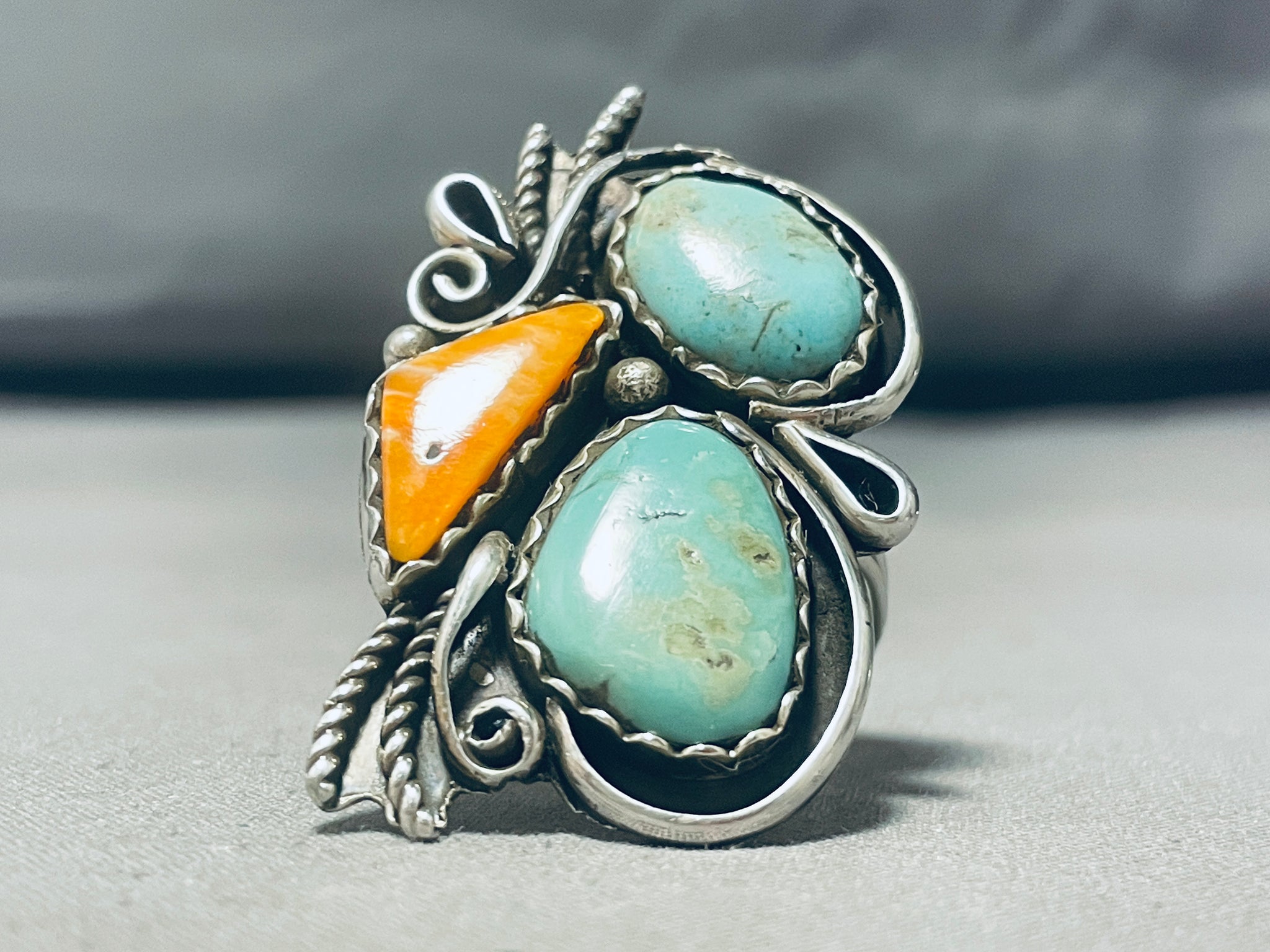 Artisan high quality Turquoise Sterling Silver Ring