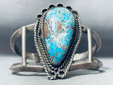 One Of The Best Vintage Native American Navajo Gilbert Turquoise Sterling Silver Bracelet