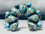 Gasp! Naja Turquoise Formation Native American Navajo Sterling Silver Bracelet Cuff-Nativo Arts