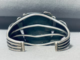 One Of The Best Ever Vintage Native American Navajo Morenci Turquoise Sterling Silver Bracelet-Nativo Arts