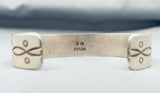 Signed Vintage Native American Hopi Sterling Silver Bracelet-Nativo Arts