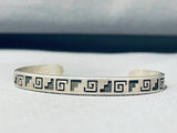 Traditional Native American Hopi Sterling Silver Bracelet-Nativo Arts