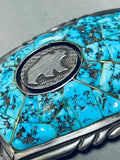 Important Charles Loloma Student Vintage Native American Navajo Sterling Silver Buckle-Nativo Arts