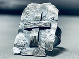 The Most Unique Ever Native American Navajo Cross Sterling Silver Ring-Nativo Arts