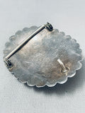 Superlative Vintage Native American Navajo Sleeping Beauty Turquoise Sterling Silver Buckle-Nativo Arts