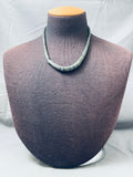 Breathtaking Vintage Native American Santo Domingo Sterling Silver Necklace