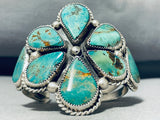 Jimmy Jackson Important Vintage Native American Navajo Turquoise Sterling Silver Bracelet-Nativo Arts