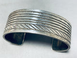 Traditional Vintage Native American Navajo Sterling Silver Bracelet-Nativo Arts