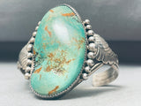 One Of The Best Vintage Native American Navajo Royston Turquoise Sterling Silver Bracelet-Nativo Arts