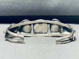 Exceptional Vintage Native American Navajo Morenci Turquoise Sterling Silver Bracelet-Nativo Arts