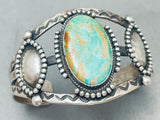 One Of The Best Vintage Native American Navajo Royston Turquoise Sterling Silver Bracelet-Nativo Arts