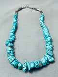 Chunky Nugget Vintage Native American Navajo Sterling Silver Necklace