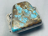 Unique Turquoise Shape Vintage Native American Navajo Sterling Silver Bracelet Cuff-Nativo Arts