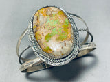 Huge Vintage Native American Navajo Royston Turquoise Sterling Silver Bracelet-Nativo Arts