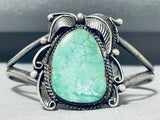 Signed Vintage Native American Navajo Royston Turquoise Sterling Silver Bracelet-Nativo Arts