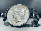 Cowboy Hat And Horseshoe!! Vintage Native American Navajo Sterling Silver Bracelet-Nativo Arts