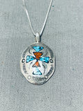 Native American Impressive Vintage Santo Domingo Turquoise Sterling Silver Necklace-Nativo Arts