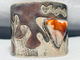 One Of The Most Unique Ever Vintage Native American Navajo Agate Sterling Silver Bracelet-Nativo Arts