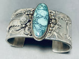 146 Grams Crazy Vintage Native American Navajo Spiderweb Turquoise Sterling Silver Bracelet-Nativo Arts