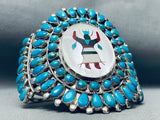 Important Victor Moses Begay Vintage Native American Navajo Turquoise Sterling Silver Bracelet-Nativo Arts