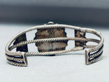 One Of The Best Vintage Native American Navajo Cerrillos Turquoise Sterling Silver Bracelet-Nativo Arts