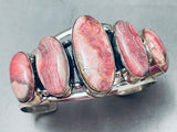 The Best Vintage Native American Navajo Rhodochrosite Sterling Silver Bracelet-Nativo Arts