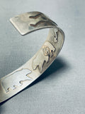 Rare Internal Bear Vintage Native American Navajo Nephrite Jade Sterling Silve Rbracelet-Nativo Arts