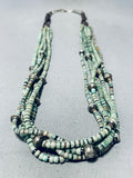One Of The Best Vintage Native American Navajo Royston Turquoise Sterling Silver Necklace-Nativo Arts