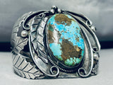 Herbert Tsosie Important Vintage Native American Navajo Turquoise Sterling Silver Bracelet-Nativo Arts