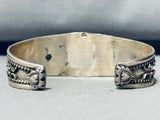 Lu Tsosie Vintage Native American Navajo Turquoise Sterling Silver Bracelet-Nativo Arts