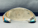 6.5 Inch Wrist Incredible Vintage Native American Navajo Sterling Silver Bracelet-Nativo Arts