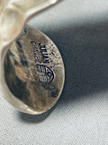 The Coolest Vintage Native American Zuni All Silver Sterling Silver Hand Wrought Bracelet-Nativo Arts
