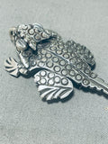 The Best Vintage Native American Navajo Toad Sterling Silver Pin Pendant-Nativo Arts