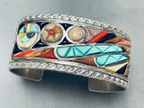 Best Victor Moses Begay Vintage Native American Navajo Turquoise Inlay Sterling Silver Bracelet-Nativo Arts