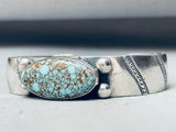 Important Vintage Native American Navajo Jeanette Dale Turquoise Sterling Silver Bracelet-Nativo Arts