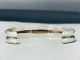 Majestic Vintage Native American Navajo Morenci Turquoise Sterling Silver Bracelet-Nativo Arts