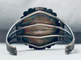 One Of The Best Ever Vintage Native American Navajo Grey Agate Sterling Silver Bracelet-Nativo Arts
