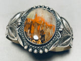 Quality Vintage Native American Navajo Petrified Wood Sterling Silver Bracelet-Nativo Arts