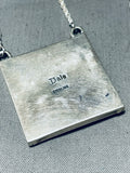 Important Happy Face Vintage Native American Navajo Turquosie Sterling Silver Necklace-Nativo Arts