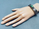Superior Vintage Native American Navajo Royston Turquoise Sterling Silver Bracelet-Nativo Arts
