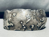 Stars Of The Sky Vintage Hand Tooled Sterling Silver Bracelet Cuff-Nativo Arts