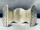 Navajo Baskets!!! Vintage Detailed Sterling Silver Turquoise Bracelet-Nativo Arts